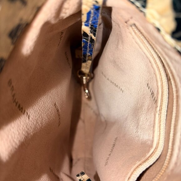 Brahmin “Marley” Blue Leopard Print Crossbody - Picture 11 of 11